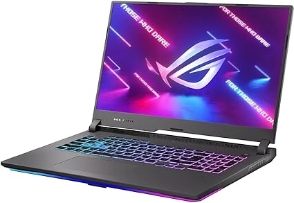 ASUS ROG Strix G17 (2022) Gaming Laptop, 17.3” 144Hz IPS FHD Display, NVIDIA GeForce RTX 3050 GPU, AMD Ryzen 7 6800H Processor, 16GB DDR5 RAM, 512GB SSD, RGB Keyboard, Windows 11, G713RC-RS73