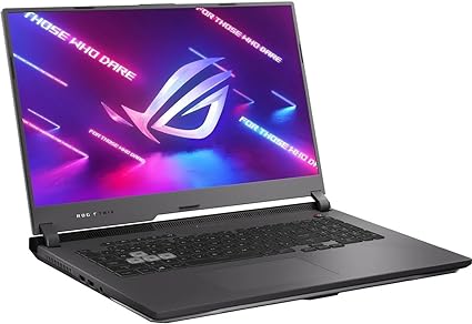 ASUS ROG Strix G17 (2022) Gaming Laptop, 17.3” 144Hz IPS FHD Display, NVIDIA GeForce RTX 3050 GPU, AMD Ryzen 7 6800H Processor, 16GB DDR5 RAM, 512GB SSD, RGB Keyboard, Windows 11, G713RC-RS73