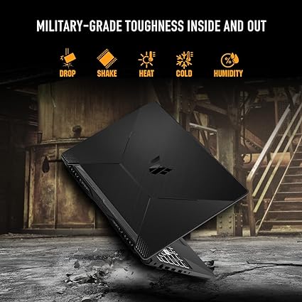 ASUS TUF Gaming A15 (2024) Gaming Laptop, 15.6” FHD 144Hz Display, NVIDIA® GeForce RTX™ 2050, AMD Ryzen™ 5 7535HS, 8GB DDR5, 512GB PCIe® Gen4 NVMe™ SSD, Wi-Fi 6, Windows 11, FA506NF-ES51